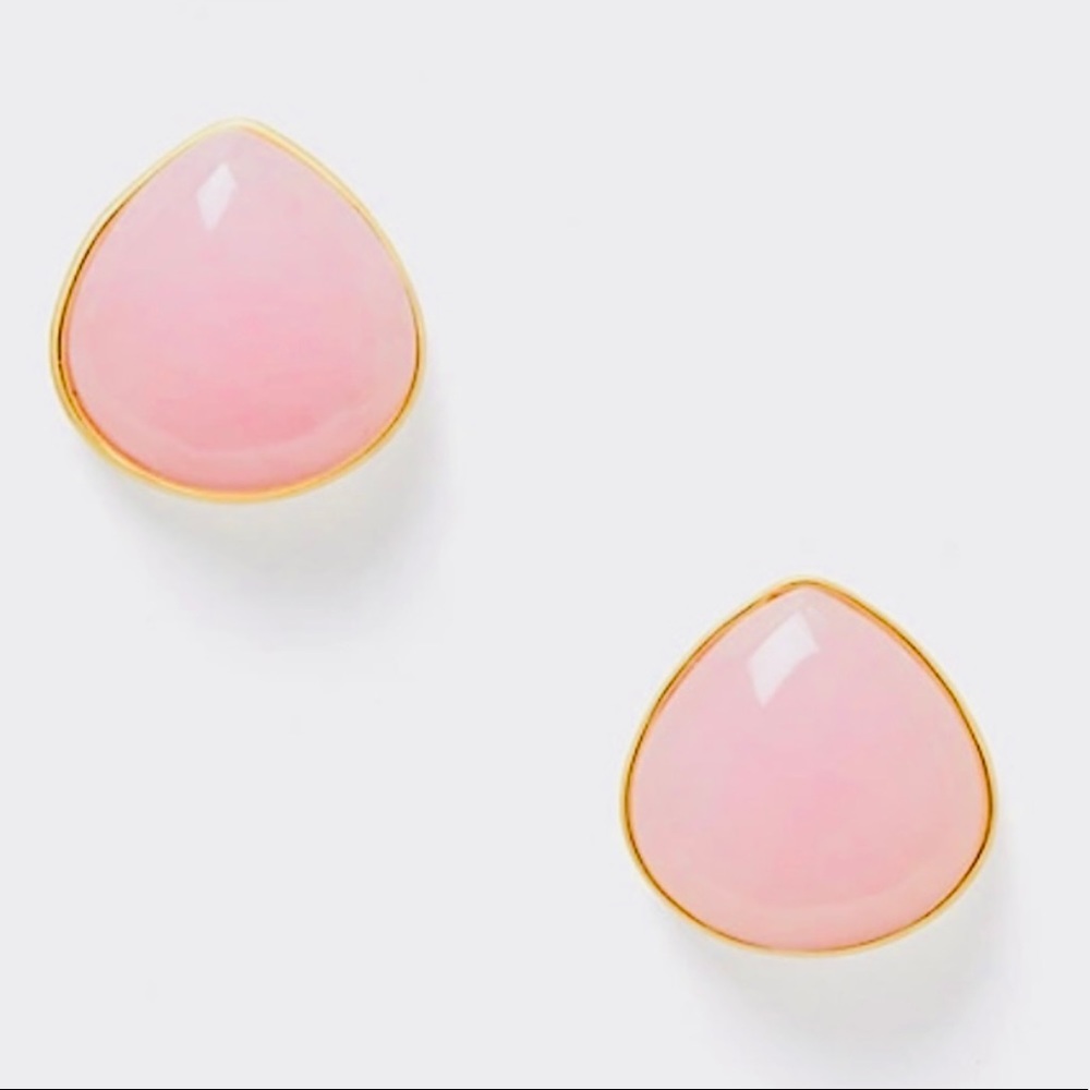kate spade Pink Teardrop Gold-Trim Stud Earrings - Picture 3 of 7